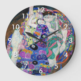 Reloj Redondo Grande Gustav Klimt - La Virgen