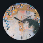 Reloj Redondo Grande Gustav Klimt - Madre e hijo<br><div class="desc">Madre e hijo (detalle de las tres edades de la mujer) - Gustav Klimt,  Oil on Canvas,  1905</div>