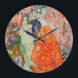 Reloj Redondo Grande Gustav Klimt - Mujeres amigas<br><div class="desc">Mujeres amigas - Gustav Klimt,  Oil on Canvas,  1916-17 (destruido en 1945)</div>