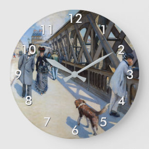 Reloj Redondo Grande Gustave Caillebotte - El Puente de Europa