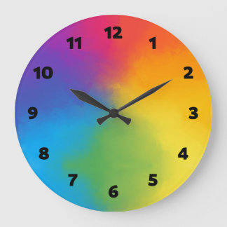Reloj Redondo Grande Habitación infantil de color