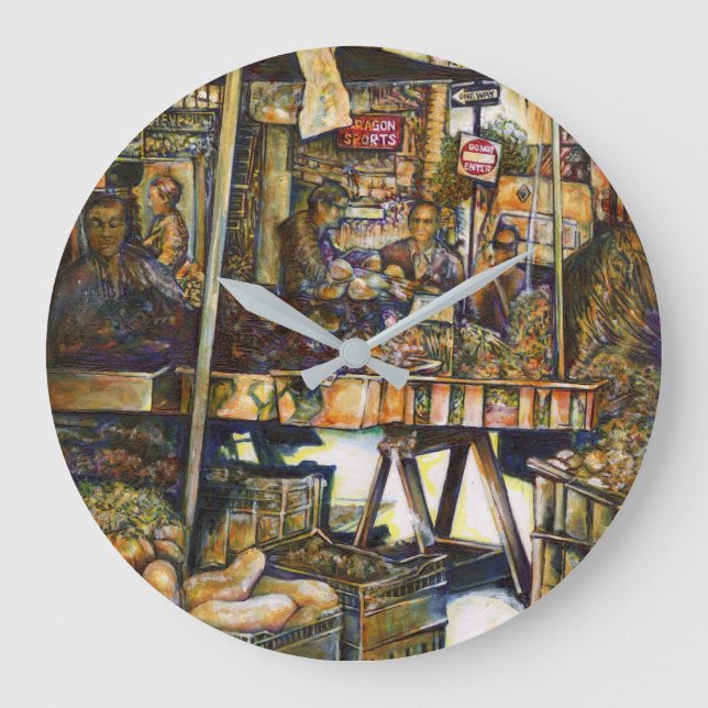 Reloj Redondo Grande Hace que la creatividad brille todo lo más (Anverso)