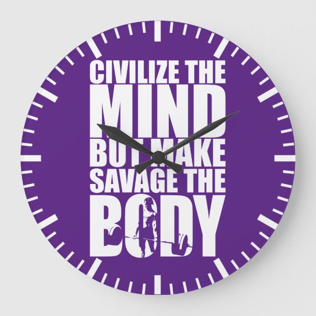 Reloj Redondo Grande Hacer del salvaje el cuerpo, motivación del entren (Anverso)