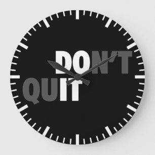 Reloj Redondo Grande HACERLO (NO RENUNCIAR) - Motivacional