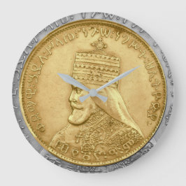 Reloj Redondo Grande Haile Selassie HIM Jah Rastafari Aufsteller
