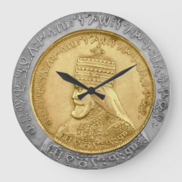 Reloj Redondo Grande Haile Selassie I HIM Jah Rastafari Rasta Jah Bless