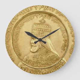 Reloj Redondo Grande Haile Selassie Jah Rastafari Reggae Rasta Roots 