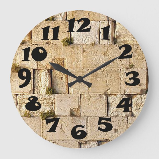 Reloj Redondo Grande HaKotel - El Muro Occidental (Anverso)