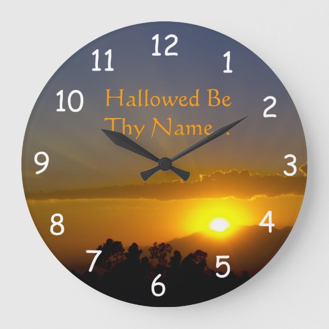 Reloj Redondo Grande Hallow Be Thy Name 2 (Anverso)