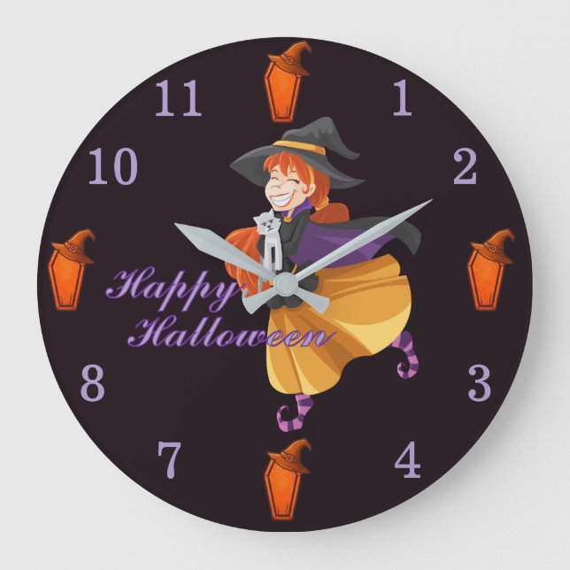 Reloj Redondo Grande Halloween  (Anverso)