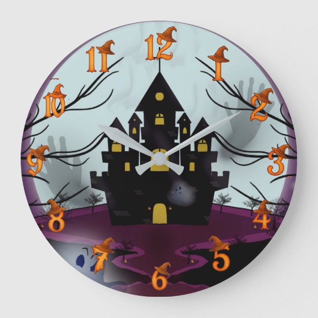 Reloj Redondo Grande Halloween  (Anverso)