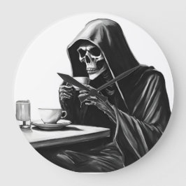 Reloj Redondo Grande Halloween del tiempo del té