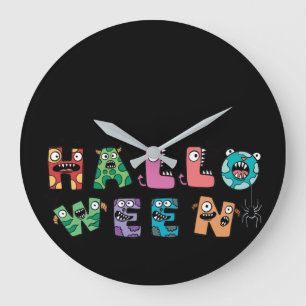 Reloj Redondo Grande Halloween divertida