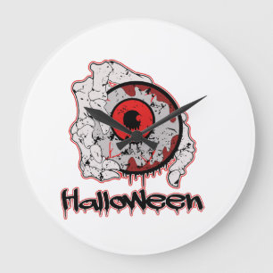 Reloj Redondo Grande Halloween - Espeluznante