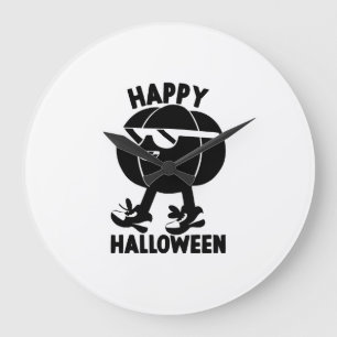 Reloj Redondo Grande Halloween Feliz Halloween Calabaza