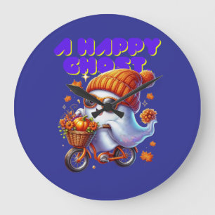 Reloj Redondo Grande Halloween Ghost Boo Wall Clock