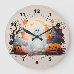 Reloj Redondo Grande Halloween Moonlight