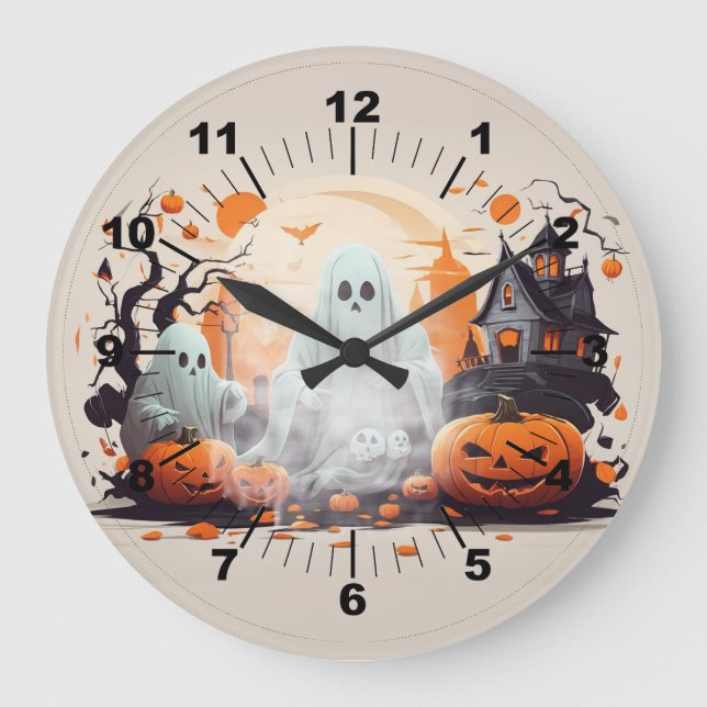 Reloj Redondo Grande Halloween Moonlight (Anverso)
