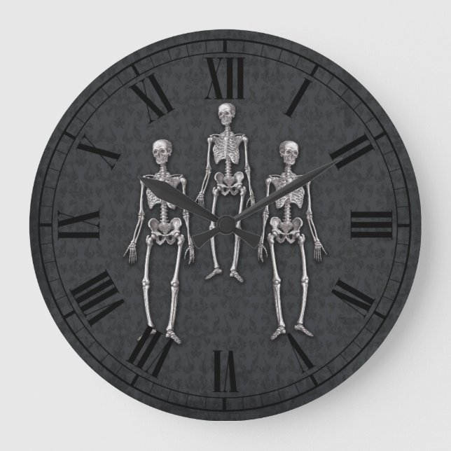 Reloj Redondo Grande Halloween Party Haunted House Victorian Gothic (Anverso)