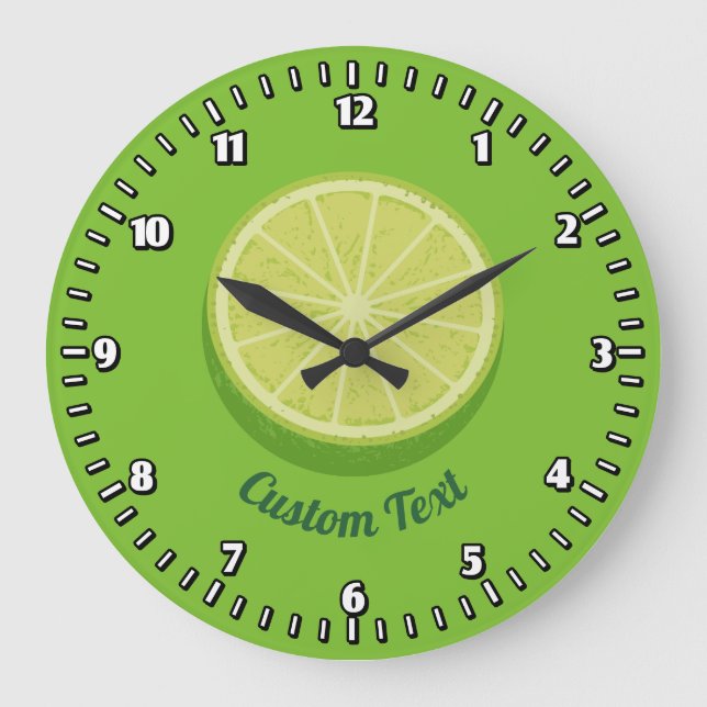 Reloj Redondo Grande Halve Lime (Anverso)