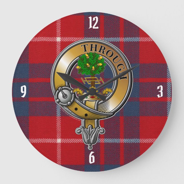 Reloj Redondo Grande Hamilton Tartan & Badge (Anverso)