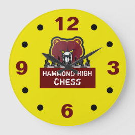 Reloj Redondo Grande HAMMOND HIGH CHESS Wall Clock
