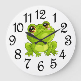 Reloj Redondo Grande Happy The Frog Acrylon Wall Clock