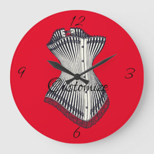 Reloj Redondo Grande Haute Couture Corset Thunder_Cove