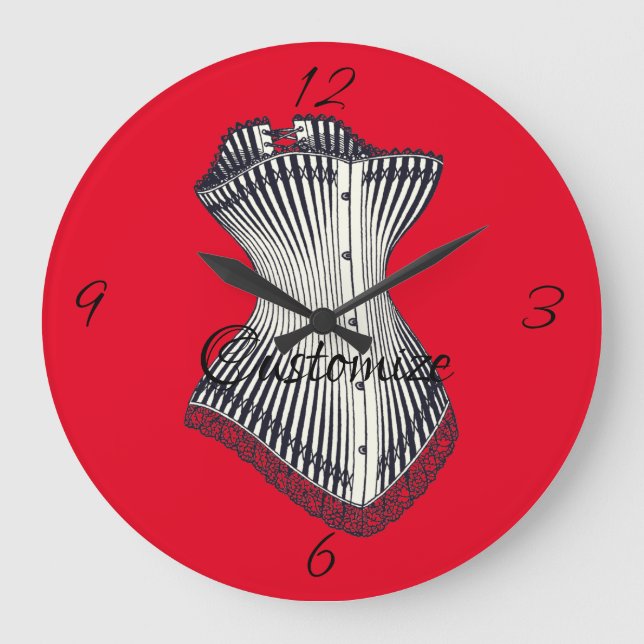 Reloj Redondo Grande Haute Couture Corset Thunder_Cove  (Anverso)