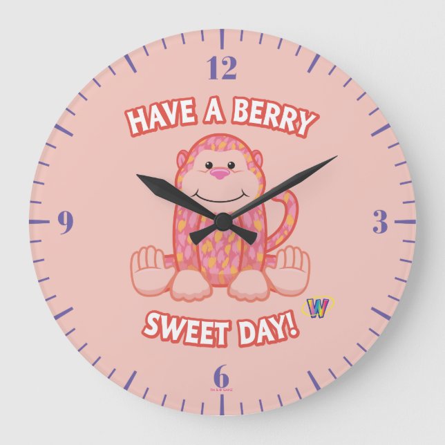 Reloj Redondo Grande Have A Berry Sweet Day (Anverso)