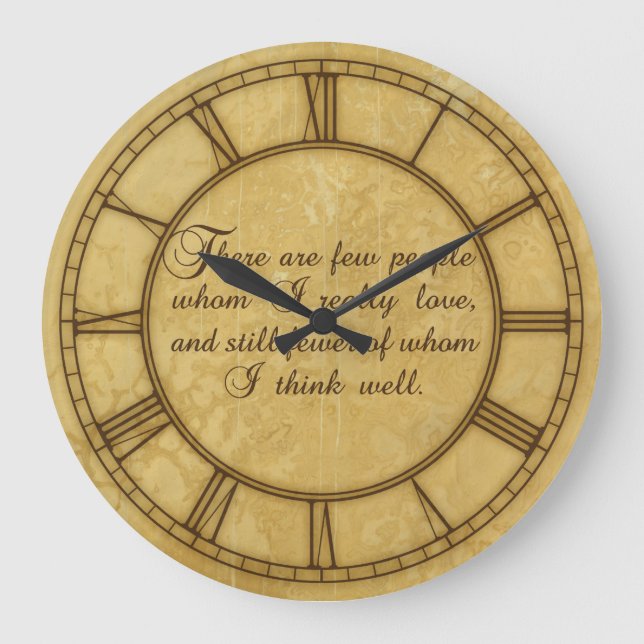 Reloj Redondo Grande Hay pocos que amo (Anverso)