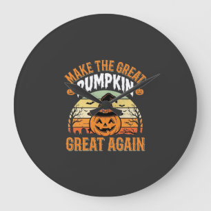 Reloj Redondo Grande Haz Que La Calabaza Sea Grande De Nuevo Diseño De