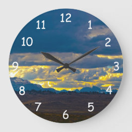 Reloj Redondo Grande HDR de Sierra Nevada Oriental