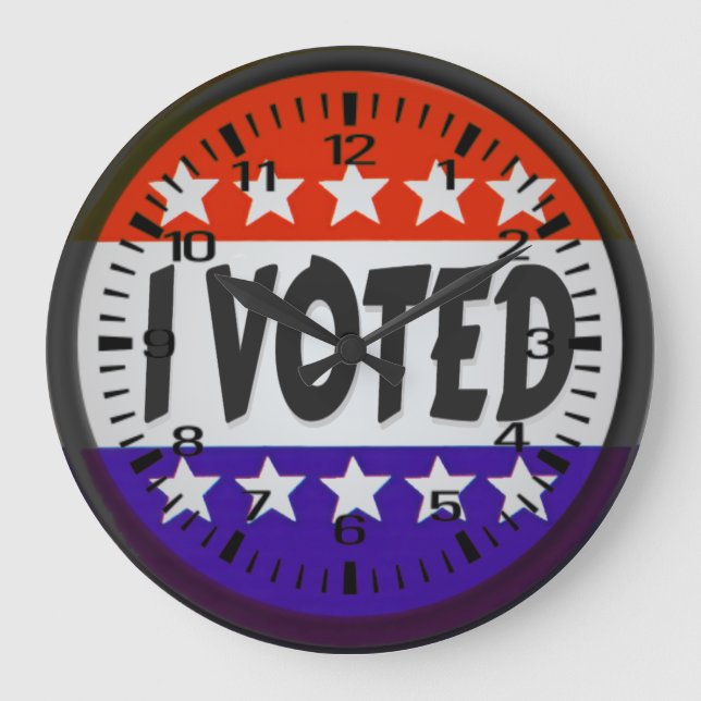 Reloj Redondo Grande He votado (Anverso)