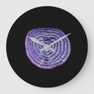 Reloj Redondo Grande Heart Shaped Red Onion 