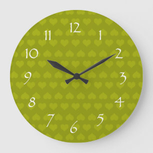 Reloj Redondo Grande Heartlines-Moss Green