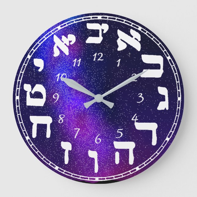 Reloj Redondo Grande hebreo (Anverso)