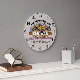 Reloj Redondo Grande hecho con amor La cocina de la abuela Reloj grande