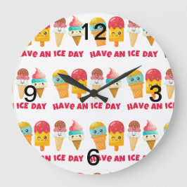 Reloj Redondo Grande helado