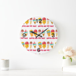 Reloj Redondo Grande helado