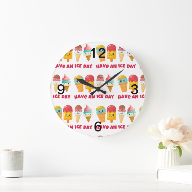 Reloj Redondo Grande helado (Hogar)