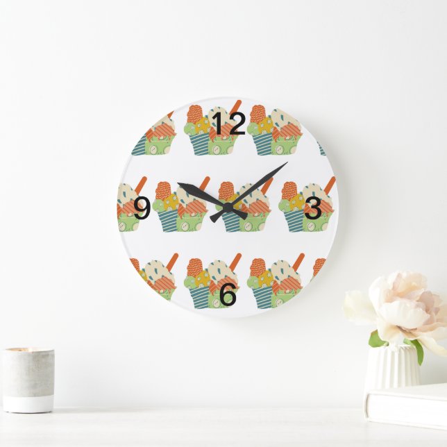 Reloj Redondo Grande helado (Hogar)