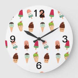 Reloj Redondo Grande helado de verano