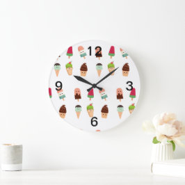 Reloj Redondo Grande helado de verano