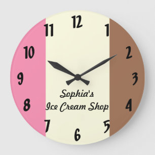Reloj Redondo Grande Helado napolitano