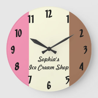Reloj Redondo Grande Helado napolitano