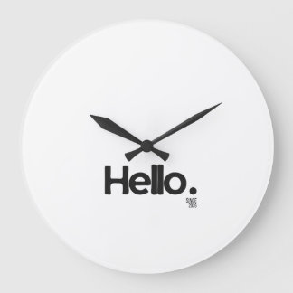 Reloj Redondo Grande Hello. Since 2026 Wall Clock