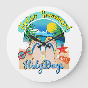Reloj Redondo Grande Hello Summer - HolyDays 