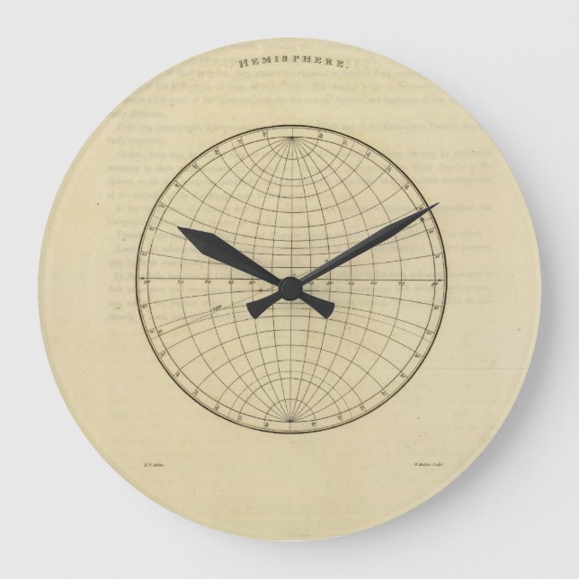 Reloj Redondo Grande Hemisphere. (Anverso)