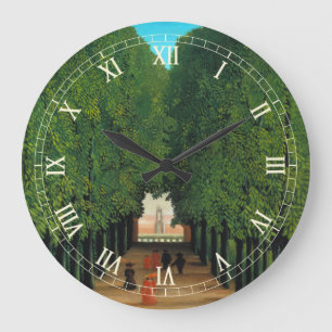 Reloj Redondo Grande Henri Rousseau, Avenida en el parque en Saint Clou